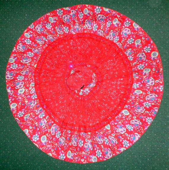 Phool New! India Print Cotton Full Skirt & Matchin