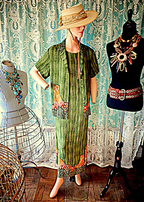 Breeze Dorothy Schoelen Leopard Jacket Dress Suit