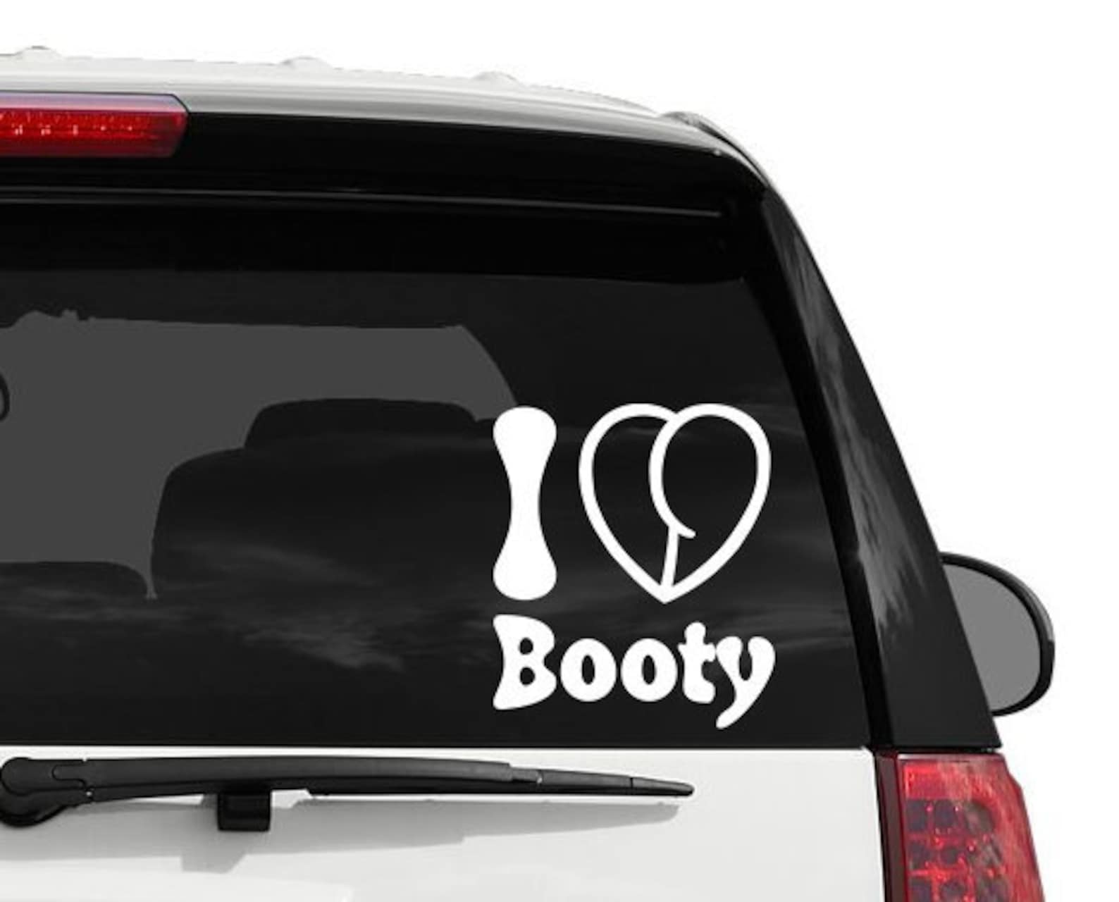 I Heart Booty Single Color Vinyl Decal I Love Butts Booty Etsy