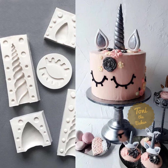 4.5*2cm Unicorn Eyelash Cake Topper Kids Birthday Cake Decoration Party Gift DIY