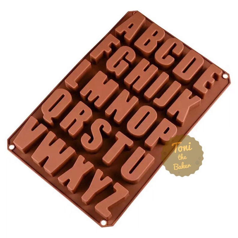 Large Letter Alphabet AZ silicone soap mold soap mold Etsy