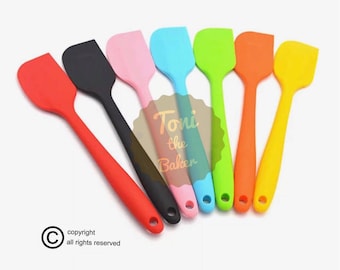 BUY 2 GET 1 FREE - Silicone Spatula, Silicone Mixing Bakeware, Cake Cream Spreader, Baking Tool, Colorful Spatula