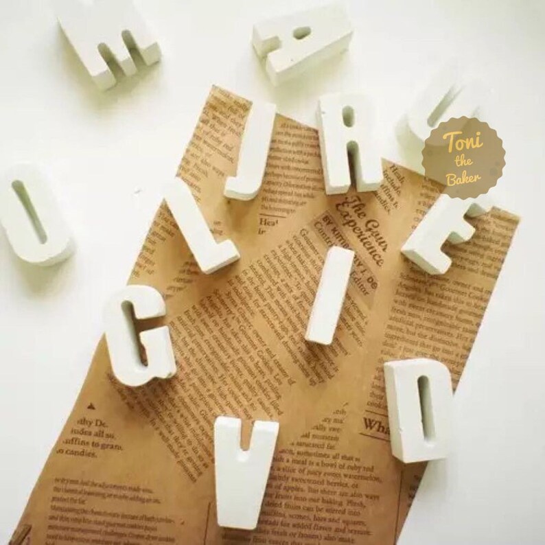 Large Letter Alphabet AZ silicone soap mold soap mold Etsy