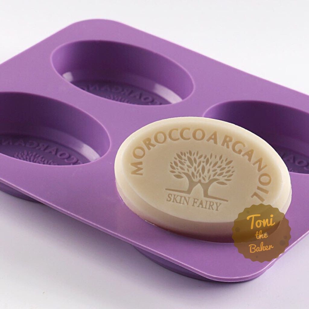 4cavity oval Cobblestone egg shape Soap mold cake mold Etsy