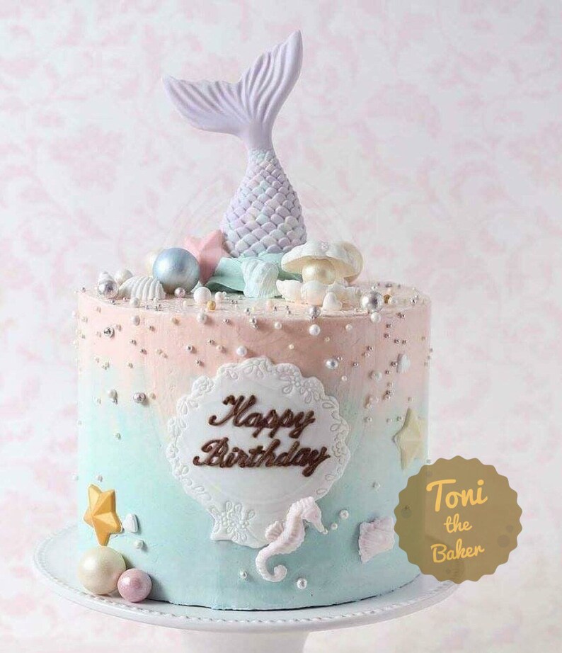 Home Garden Mermaid Diy Sugar Ice Cake Decor Chocolate Mold