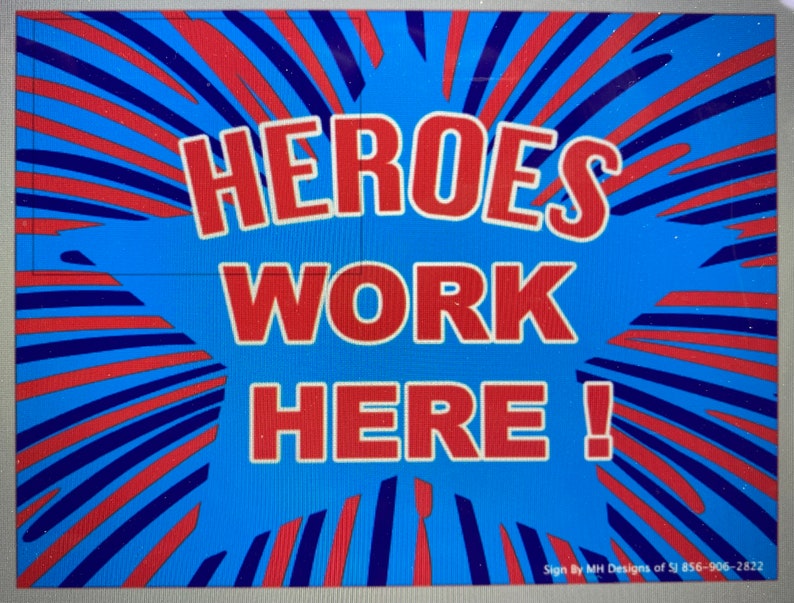 Heroes Work Here SVG, PDF - Etsy