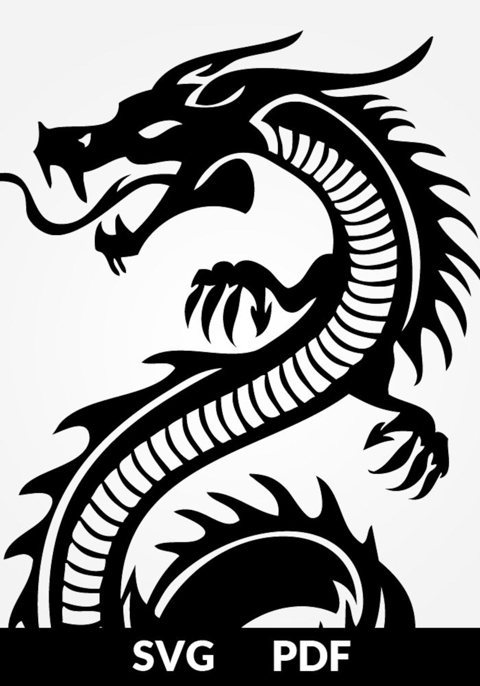 Dragon Cut Out Template