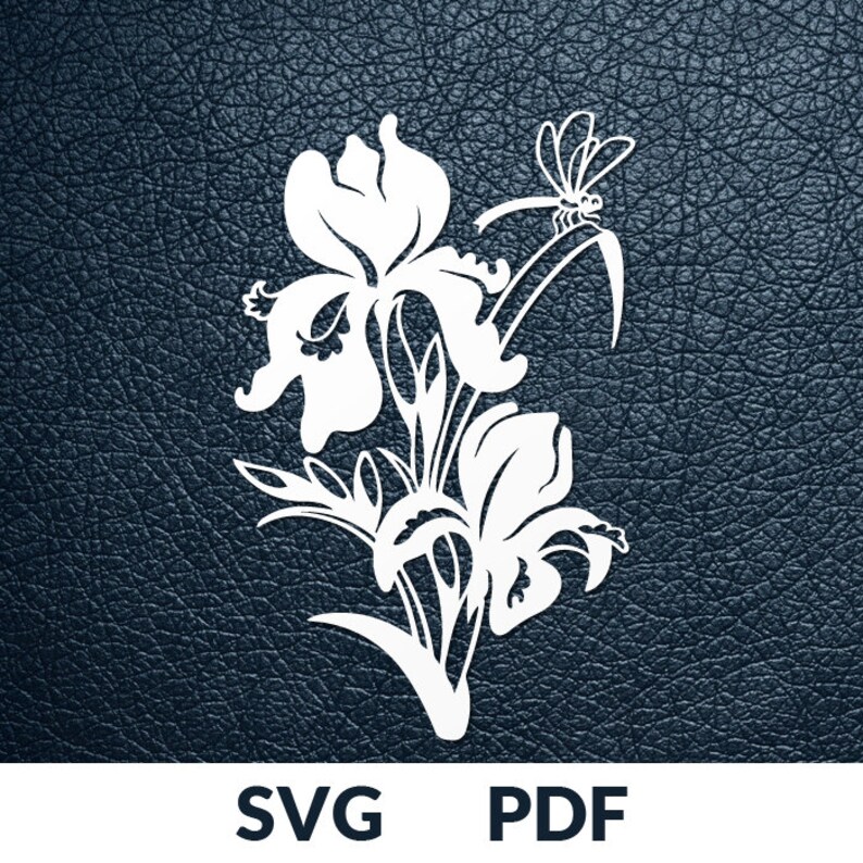 Free 259 Iris Flower Svg SVG PNG EPS DXF File