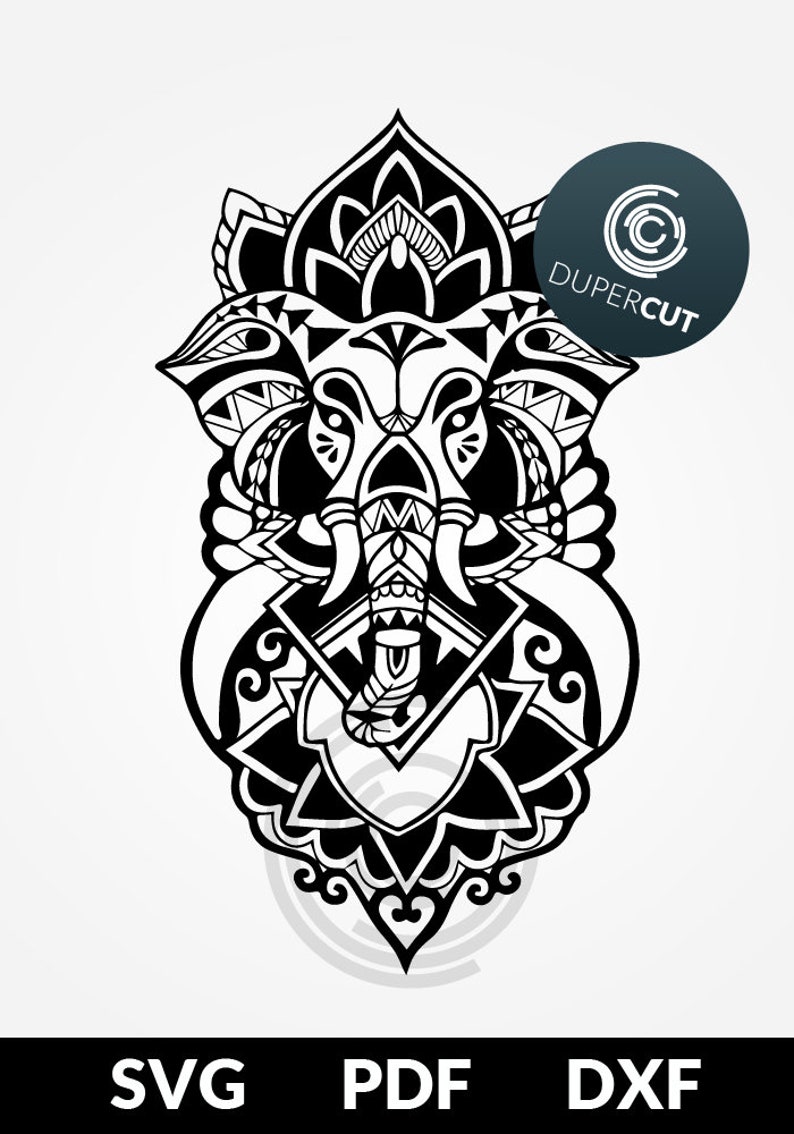 Download SVG / PDF / DXF cut file Paper Cutting Template the Hindu | Etsy