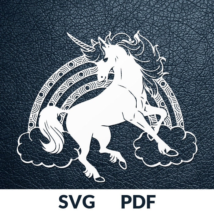 Download SVG / PDF cut file Paper Cutting Template unicorn papercut ...