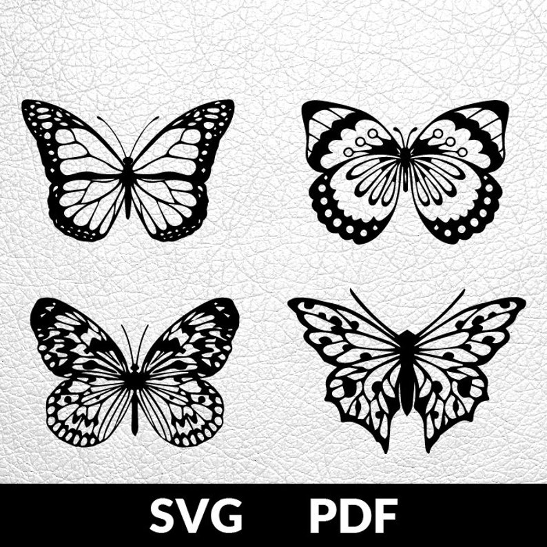 FOUR designs SVG / PDF cut file Paper Cutting Template | Etsy