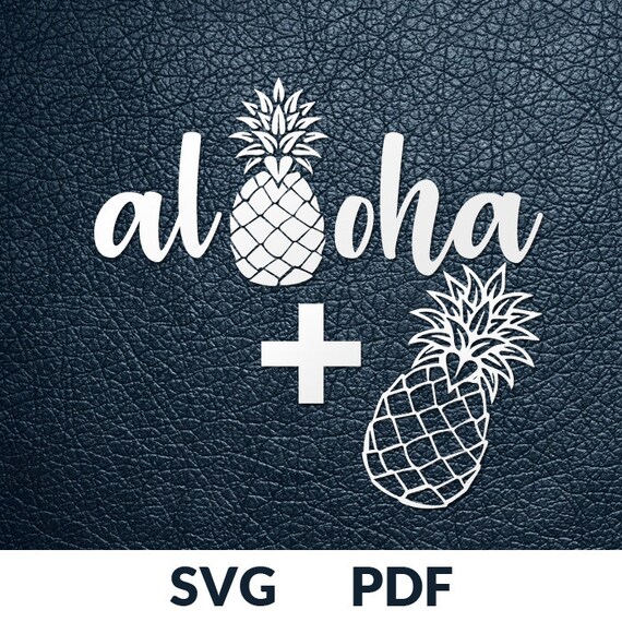 2 Designs Paper Cutting Template Stencil Aloha Pineapple 2 Designs Paper Cutting Template Stencil Aloha Pineapple