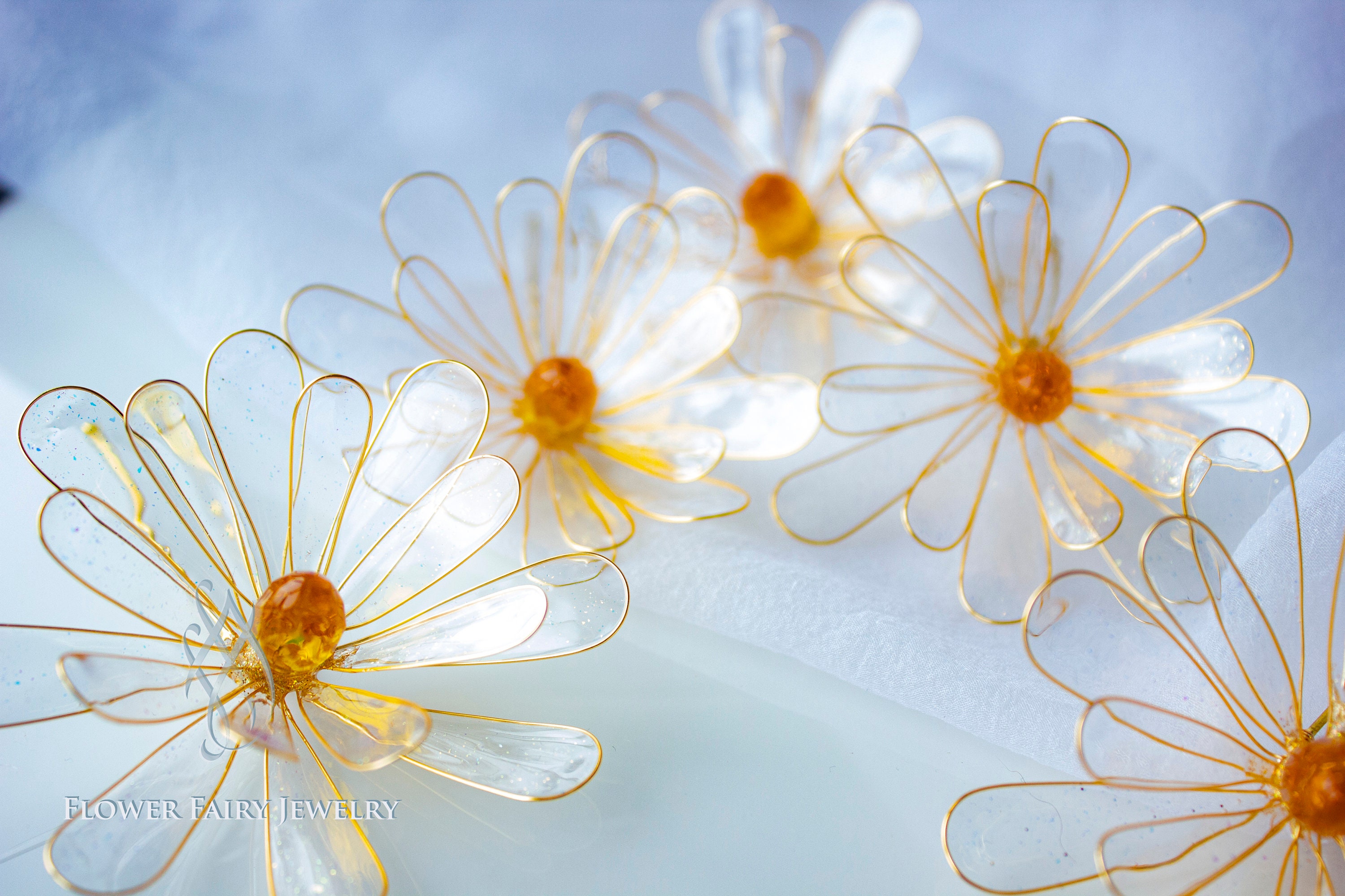 Resin Kanzashi Earrings Etsy