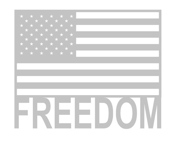 Freedom American Flag Steel Cutout