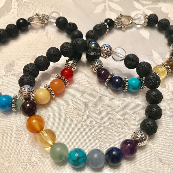 Design Your Own Gemstone Stretch Bracelet - Custom Made