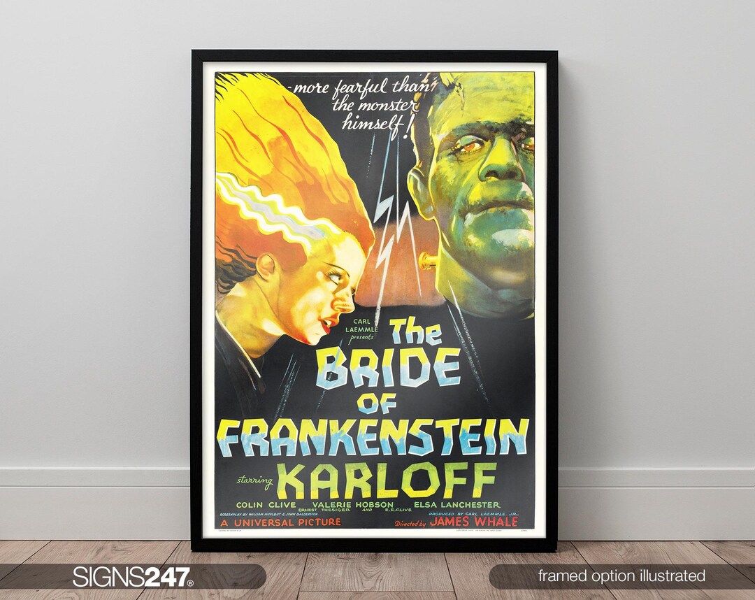The Bride of Frankenstein Movie Film Print Poster Movie Poster | Movie ...