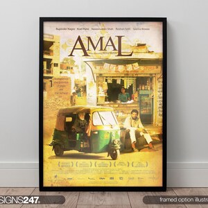 Amal Poster | Rupinder Nagra | Koel Purie | Naseeruddin Shah | 2007 | Movie Poster | Movie Prints For Cinema Rooms | Wall Art | Home Decor
