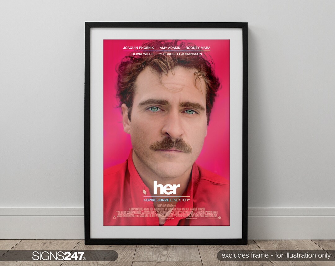Her Poster Joaquin Phoenix Amy Adams Rooney Mara 2013 Movie Poster