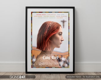 Lady Bird Poster | Movie Poster | Movie Prints For Cinema Rooms | Wall Art | Home Decor | A0 A1 A2 A3 A4 A5