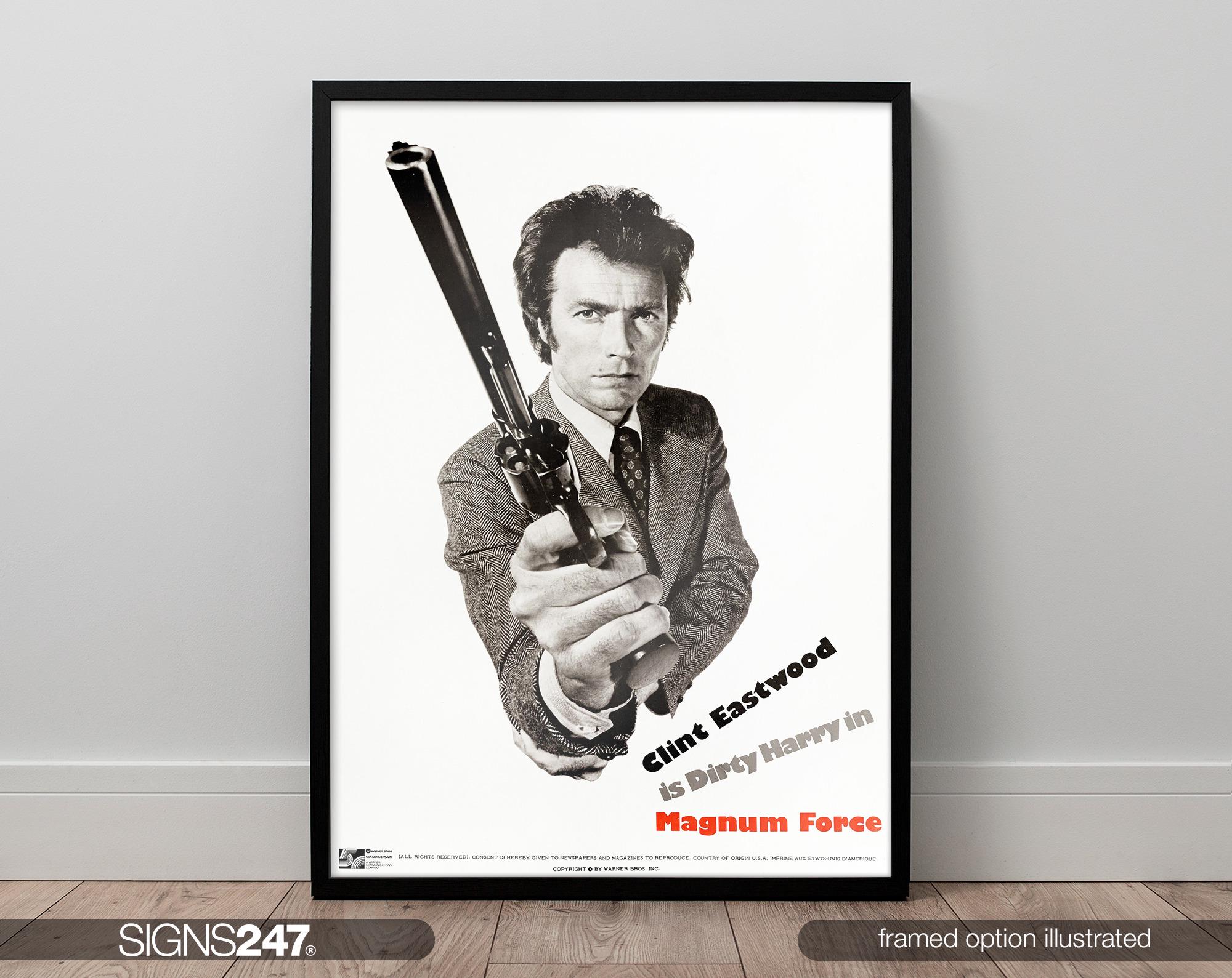 Dirty Harry Magnum Force Clint Eastwood Poster | Movie Poster