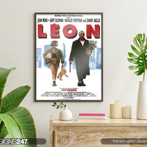Leon The Professional Jean Reno Gary Oldman Movie Poster