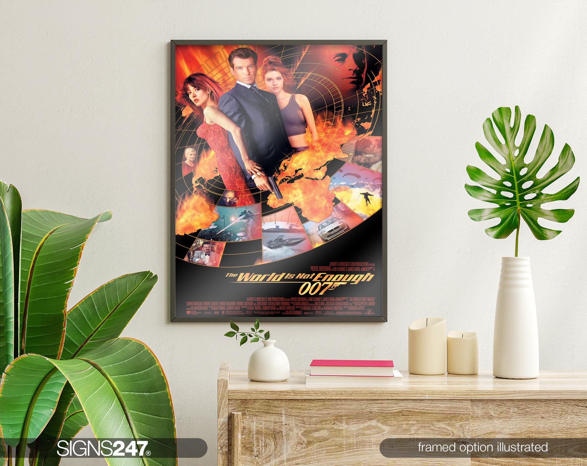 The World is Not Enough James Bond 007 Pierce Brosnan Poster