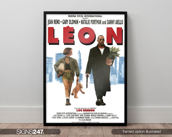 Leon the Professional Jean Reno Gary Oldman Movie Poster | Movie