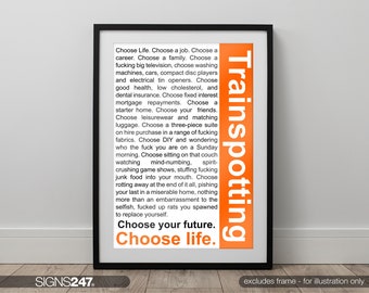 Trainspotting Poster | Movie Poster | 1996 | Movie Prints For Cinema Rooms | Wall Art | Home Decor | A0 A1 A2 A3 A4 A5