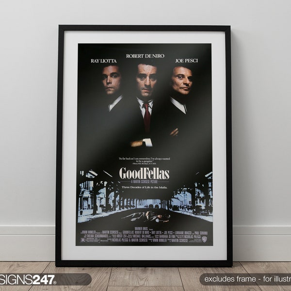 GoodFellas Poster | Movie Poster | Movie Prints For Cinema Rooms | Wall Art | Home Decor | A0 A1 A2 A3 A4 A5