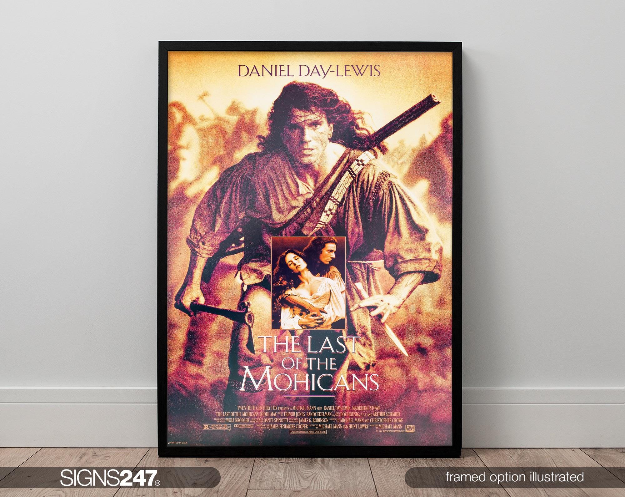 The Last of the Mohicans Poster | Daniel Day-lewis | Madeleine
