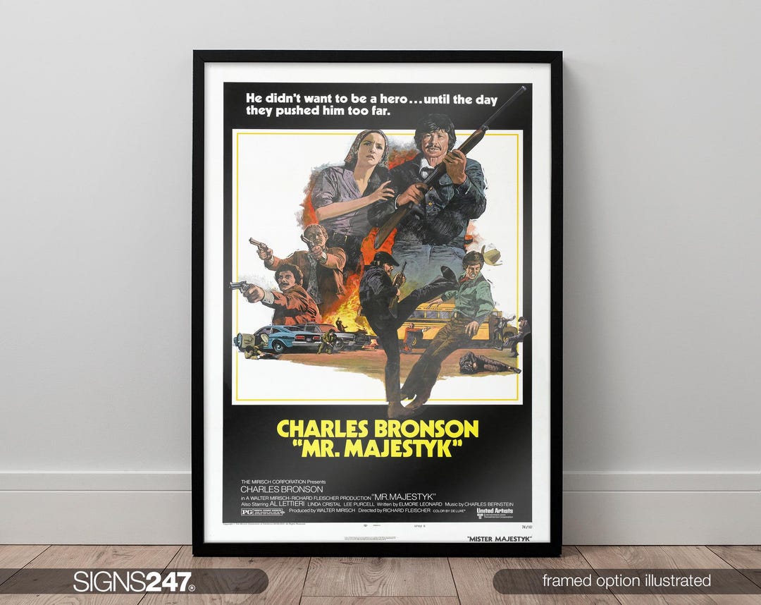Mr. Majestyk Poster | Charles Bronson | Al Lettieri | Linda
