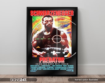 Predator Poster | Movie Poster | Movie Prints For Cinema Rooms | Wall Art | Home Decor | A0 A1 A2 A3 A4 A5