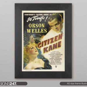 Citizen Kane Orson Welles Movie Poster