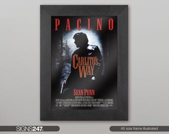 Carlito's Way Movie Poster | Al Pacino | Sean Penn | Penelope Ann