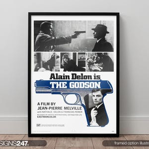 The Godson - Le Samouraï Poster | Alain Delon | Nathalie Delon | Francois Perier | 1967 | Movie Poster | Wall Art Print | A0 A1 A2 A3 A4 A5