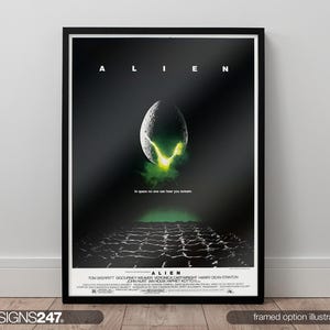 Alien Poster | Movie Poster | Movie Prints For Cinema Rooms | Wall Art | Home Decor | A0 A1 A2 A3 A4 A5