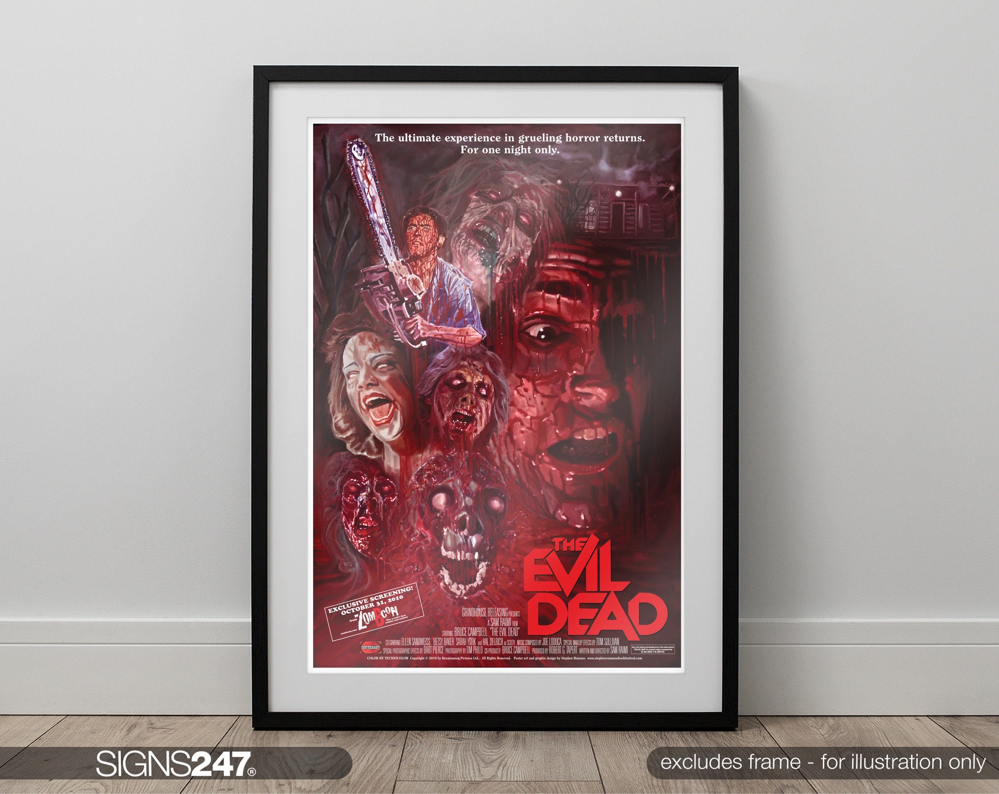 A Evil Dead 3 Army of Darkness ASH original rare & genuine film cell from  the movie mounted ready for framing!