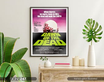 Dawn of the Dead Zombie George Romero Poster | Movie Poster