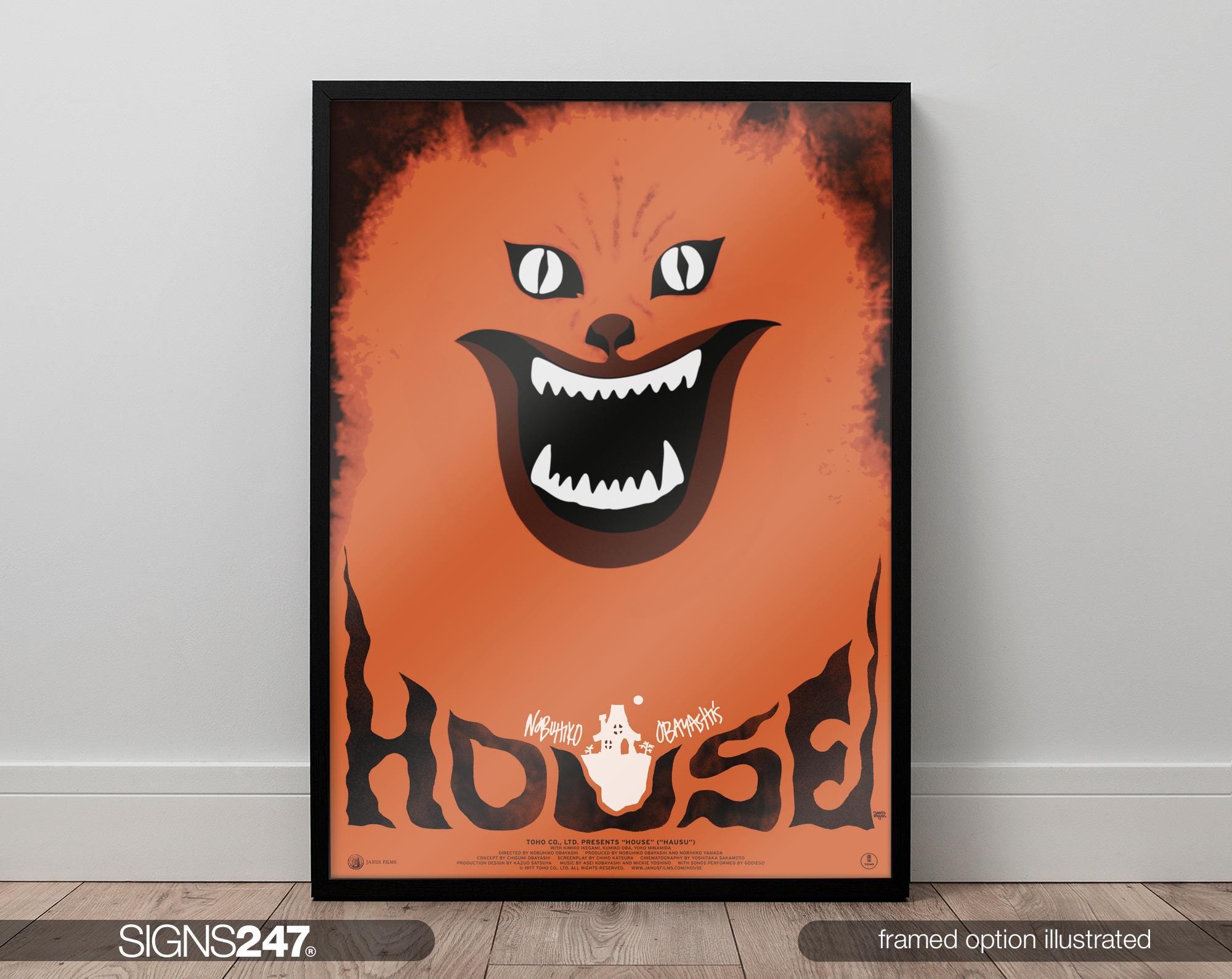 House Hausu Nobuhiko Obayashi Poster | Movie Poster | Movie Prints 