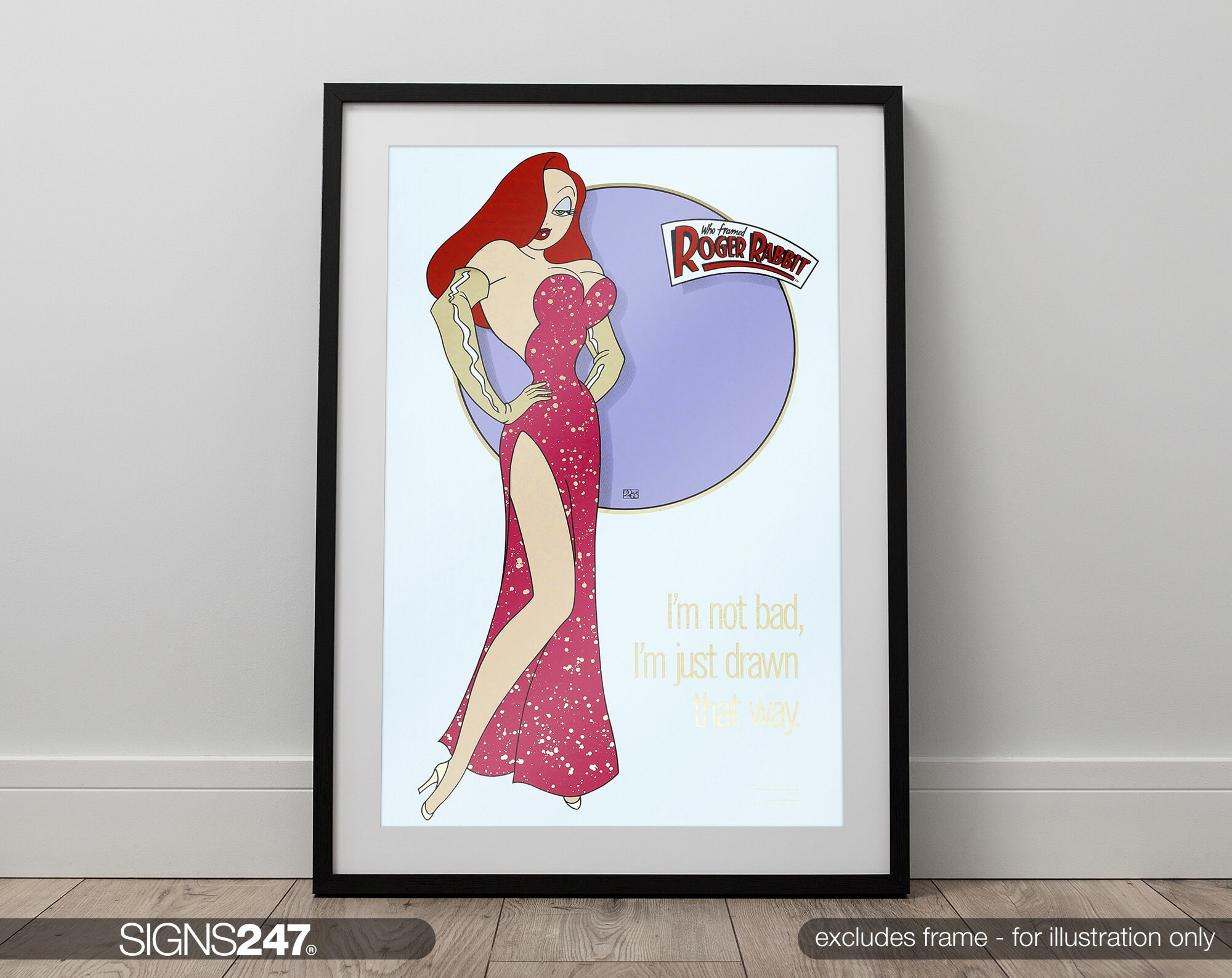 Who Framed Roger Rabbit Jessica Rabbit Movie Poster Movie Etsy UK