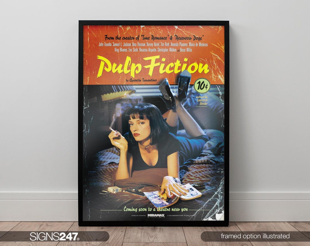 Pulp Fiction Poster | Pulp Fiction Print | Quentin Tarantino