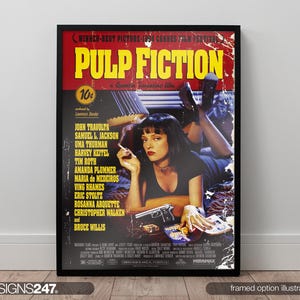 Pulp Fiction ポスター Pulp Fiction Movie Poster, Lobby Card Film Art Print - Etsy