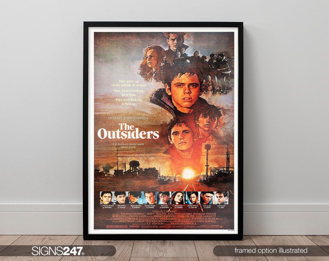 The Outsiders 1983 Poster | Movie Poster | Movie Prints for Cinema ...