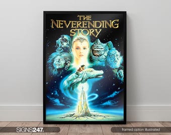 Never Ending Story Poster | Movie Poster | Movie Prints For Cinema Rooms | Wall Art | Home Decor | A0 A1 A2 A3 A4 A5
