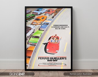 Ferris Buellers Day Off | Movie Poster | Cinema Room Poster | A0 A1 A2 A3 A4 A5