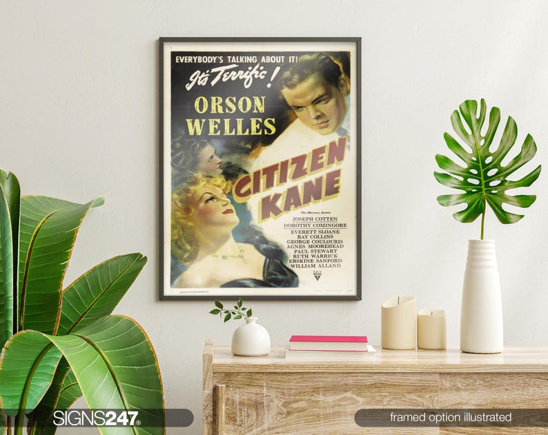 Citizen Kane Orson Welles Movie Poster