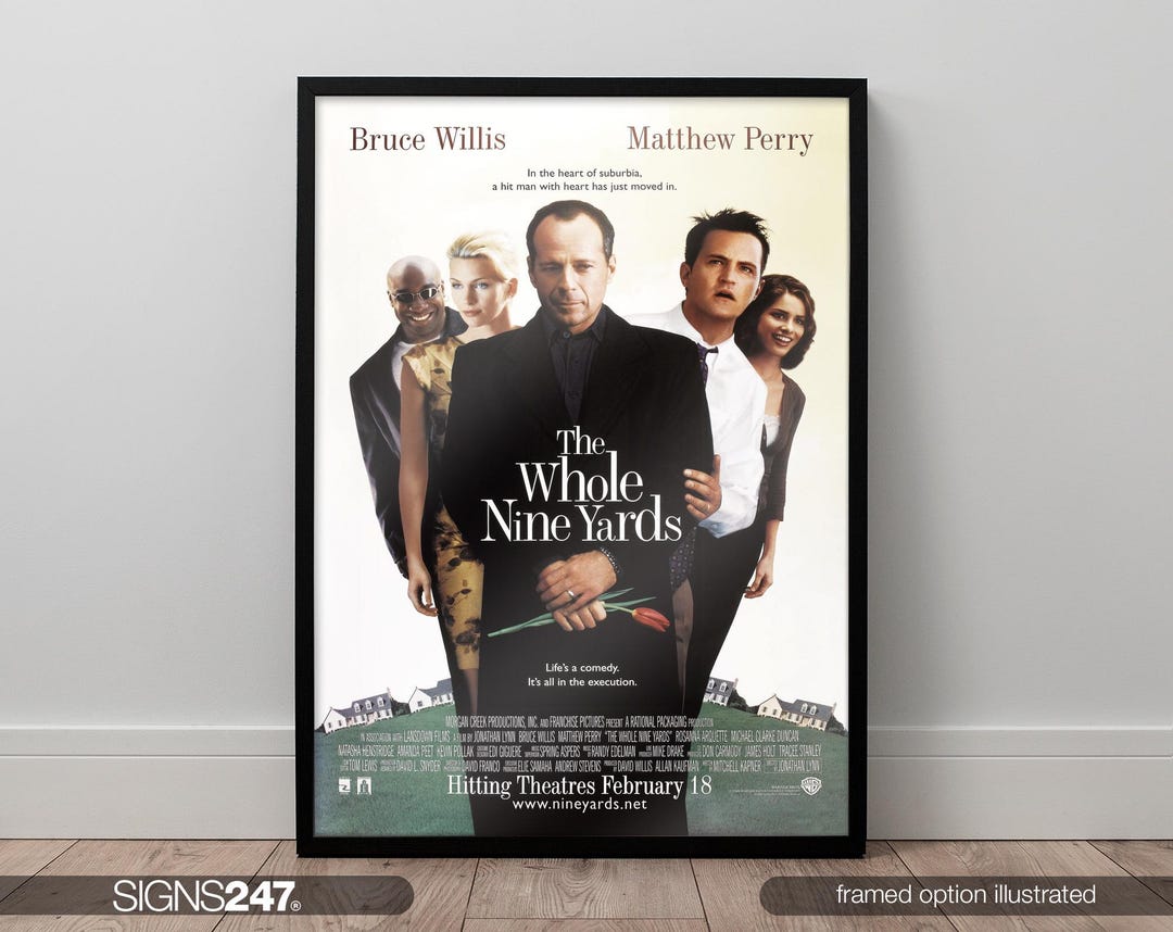 The Whole Nine Yards Movie Poster Bruce Willis Matthew Perry 2000 the-whole-nine-yards-movie-poster-bruce-willis-matthew-perry-2000