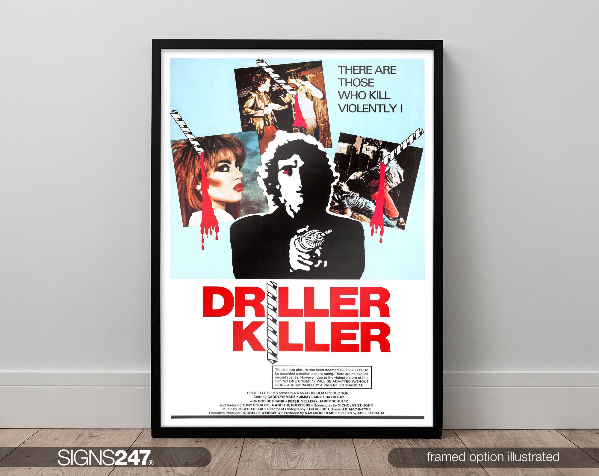 The Driller Killer Poster | Carolyn Marz | Jimmy Laine | Baybi Day