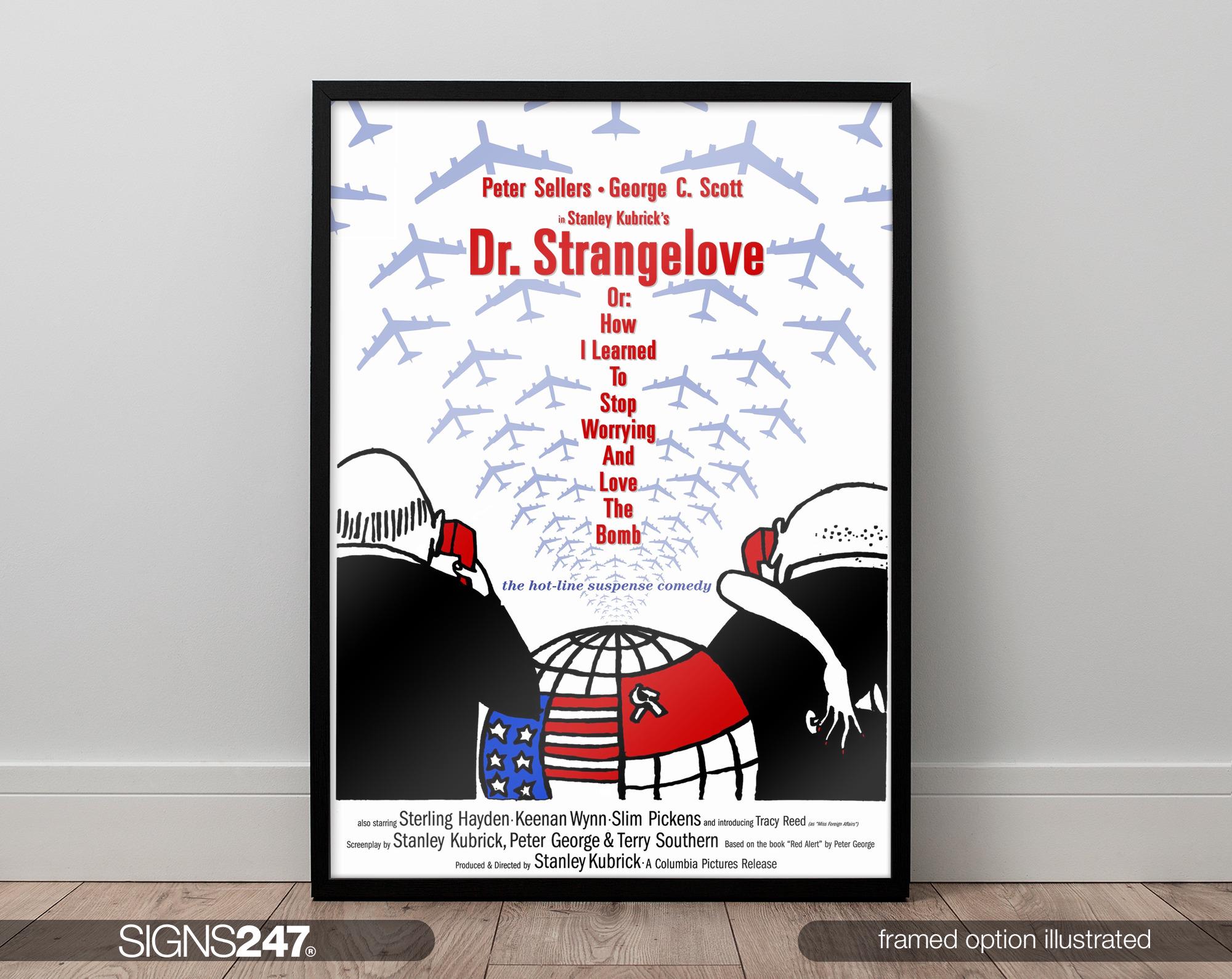 Dr Strangelove Poster | Movie Poster | Movie Prints For Cinema Rooms | Wall Art | Home Decor | A0 A1 A2 A3 A4 A5