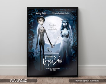 Corpse Bride Poster | Movie Poster | Movie Prints For Cinema Rooms | Wall Art | Home Decor | A0 A1 A2 A3 A4 A5